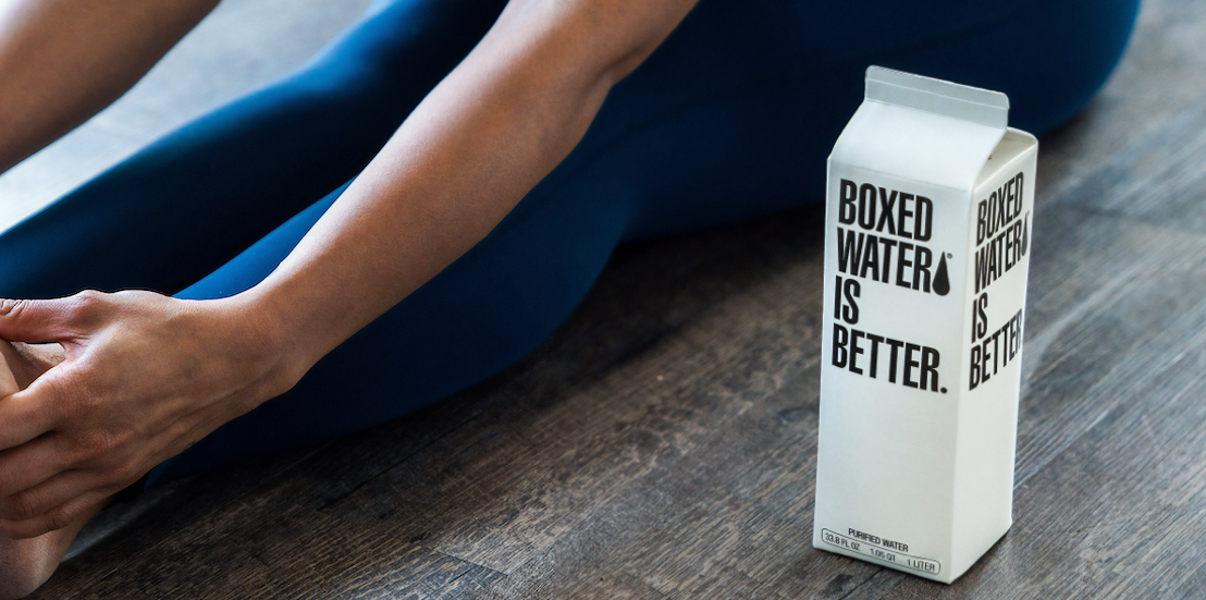 boxed water packaging - pack design